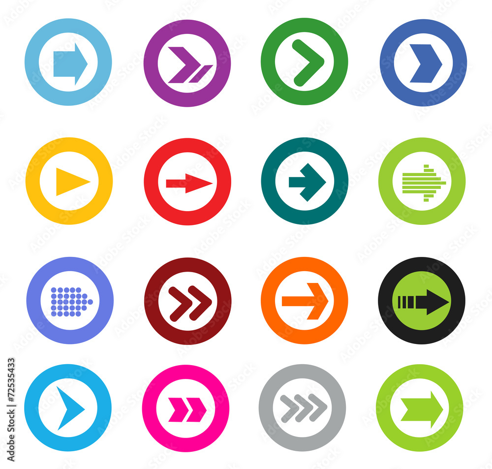 Arrow sign icon set Arrow sign icon set