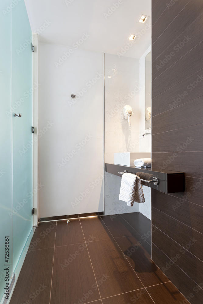Modern bathroom interior Modern bathroom interior