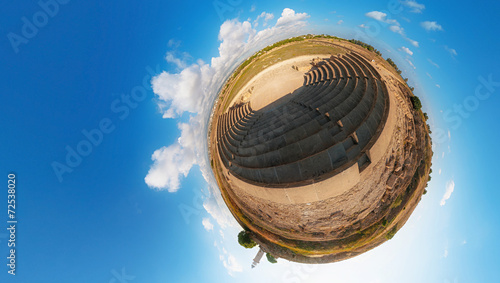Schilderij op canvas Ancient Odeon. Paphos. Cyprus. Little planet