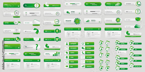 Green big button pack