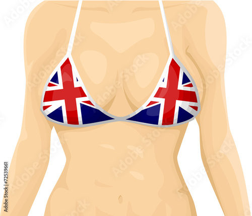 UK flag bikini