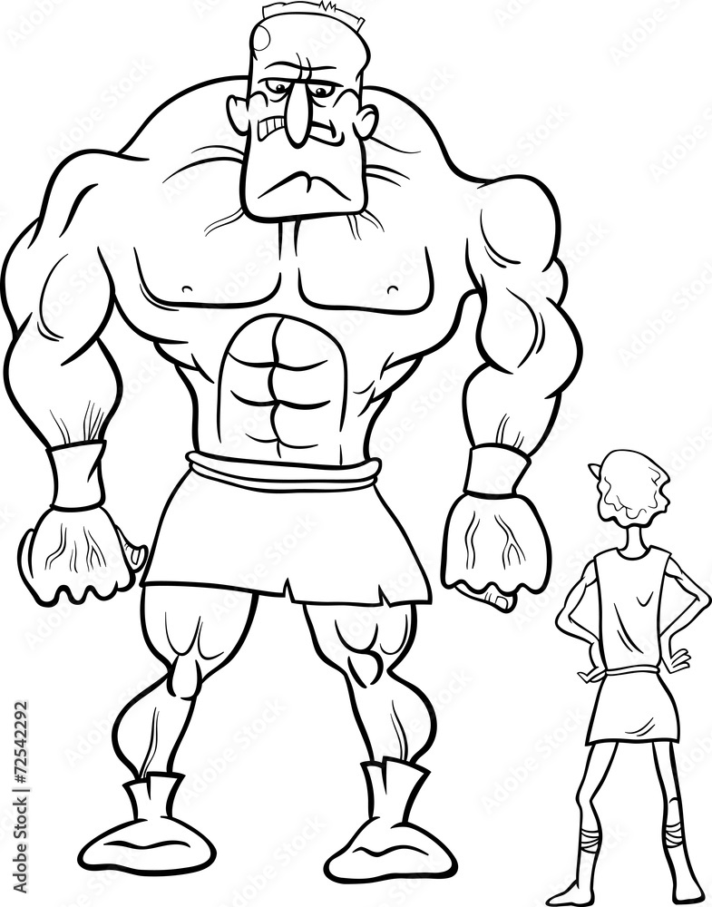 david and goliath cartoon coloring book david and goliath cartoon coloring book