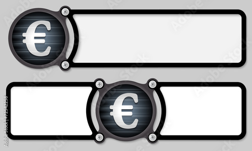dark frames for any text with euro symbol