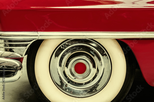 Retro styled image of a vintage American car © Martin Bergsma