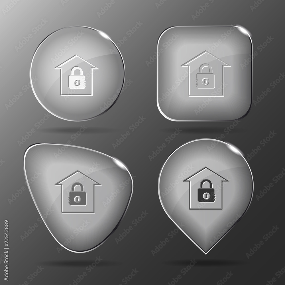 Bank. Glass buttons. Vector illustration. Bank. Glass buttons. Vector illustration.