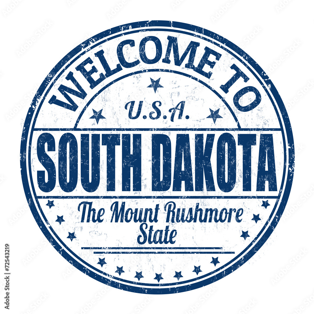 Welcome to South Dakota stamp