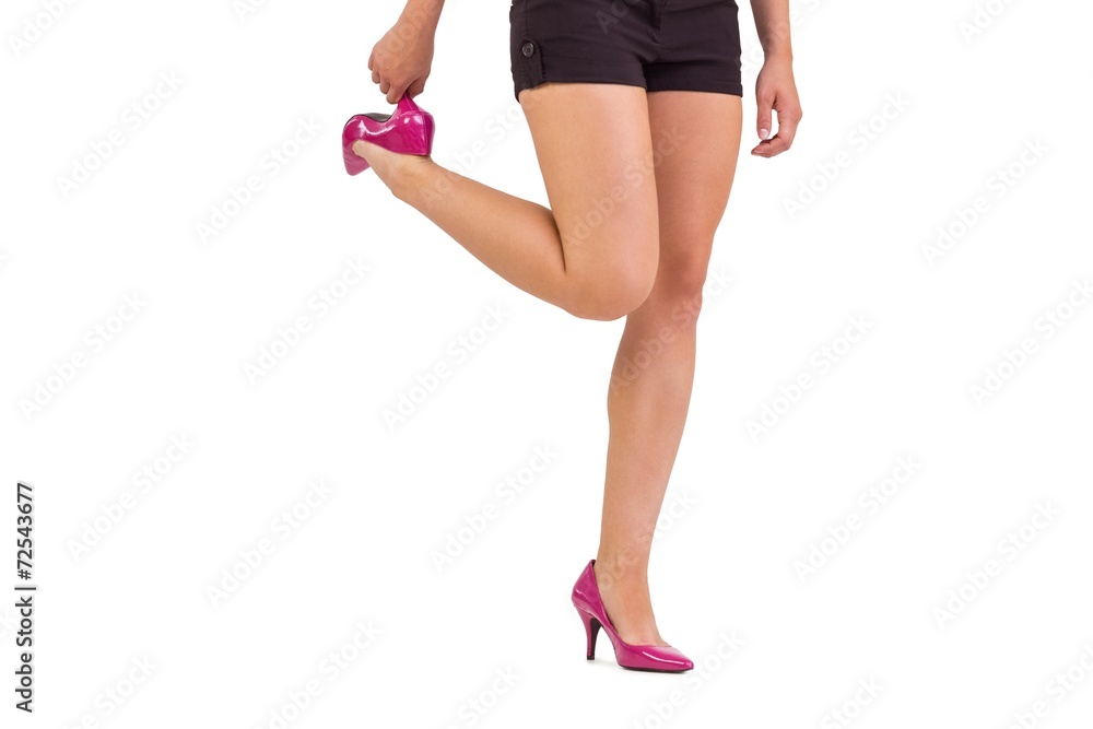 Womans legs in high heels