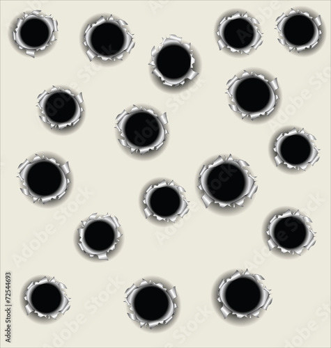 Bullet holes