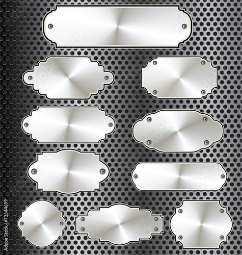 Metal plates collection
