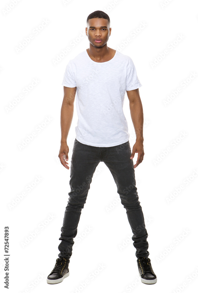 Handsome african american male fashion model Handsome african american male fashion model