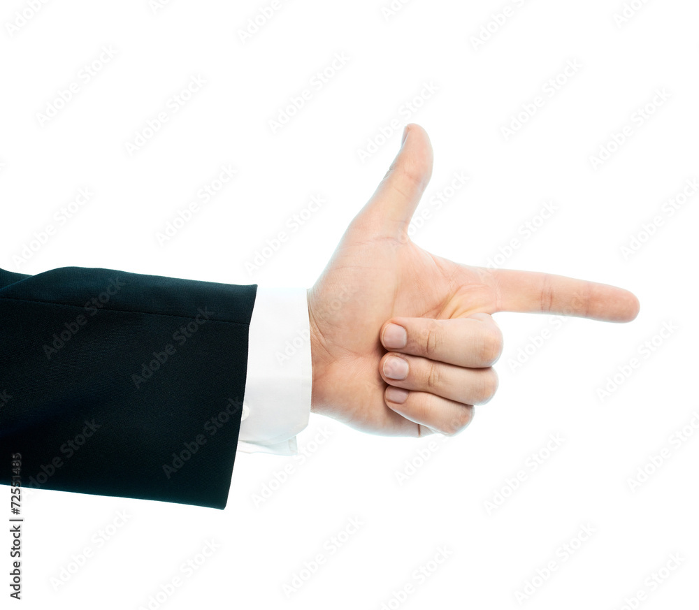 Caucasian male hand composition isolated Caucasian male hand composition isolated