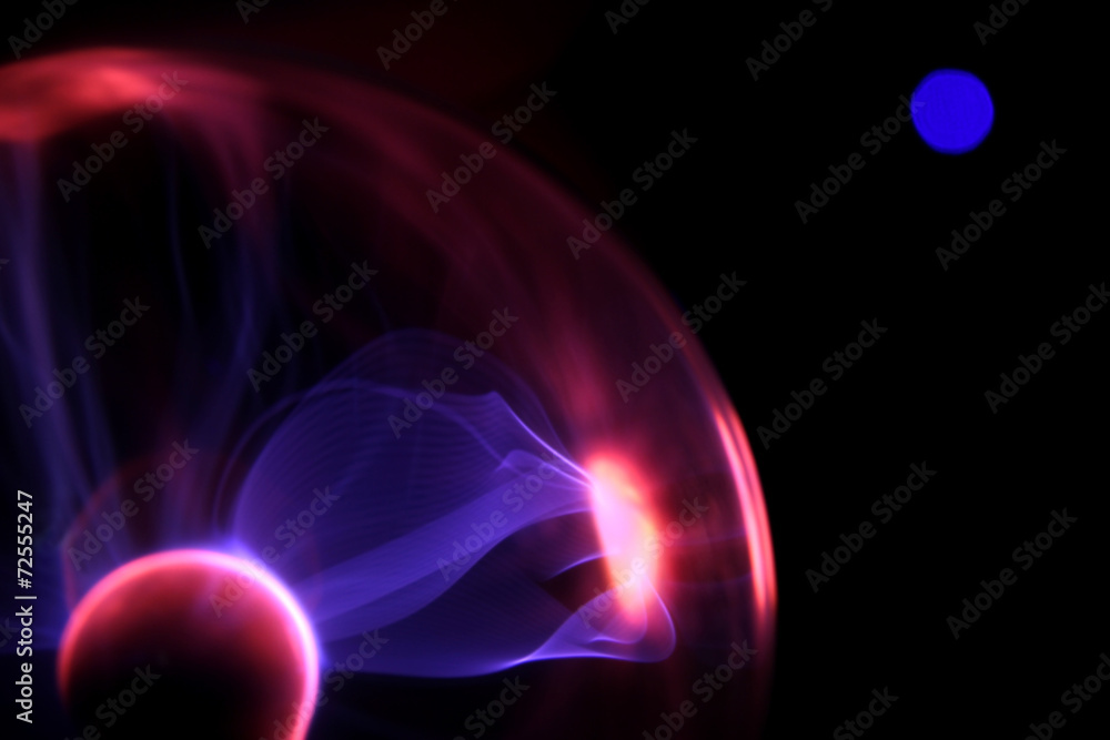 glittering lightnings of magic ball on black background glittering lightnings of magic ball on black background