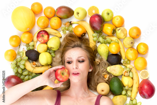 Billede på lærred Obstsalat