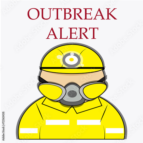 virus illustration over white background