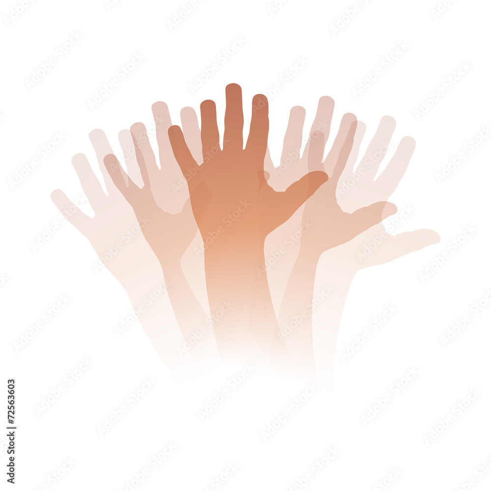 Vector illustration Goodbye, moving hand Vector illustration Goodbye, moving hand