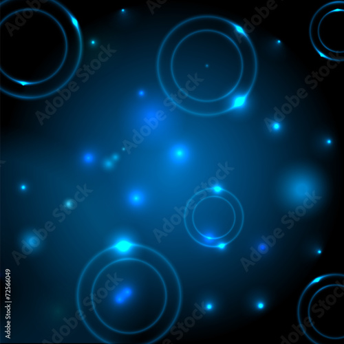 Abstract space background flickering