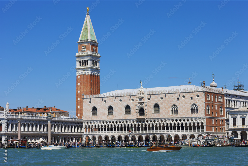 Doge's palace and Campanile on Piazza di San Marco