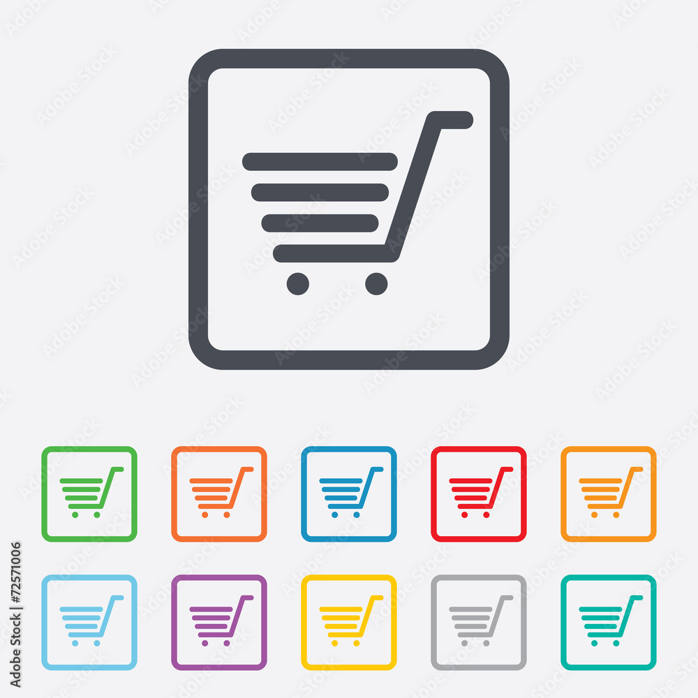Shopping Cart sign icon. Online buying button. Shopping Cart sign icon. Online buying button.