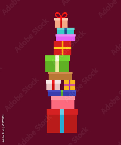 Stack of Christmas Boxes