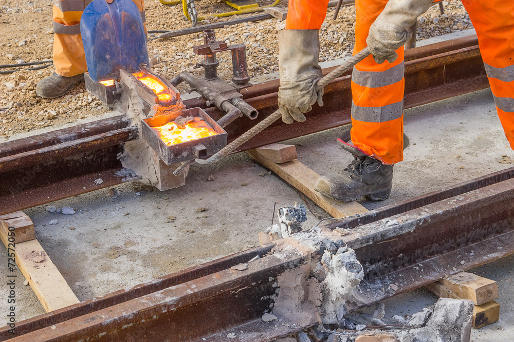 builders weld and joining segments of the rail builders weld and joining segments of the rail