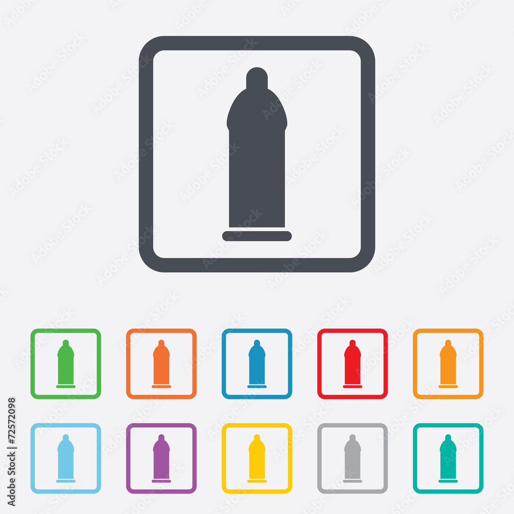 Condom safe sex sign icon. Safe love symbol. Condom safe sex sign icon. Safe love symbol.