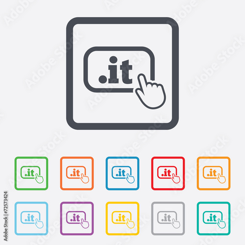 Domain IT sign icon. Top-level internet domain