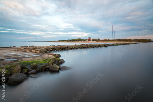 Wallpaper Mural breakwater in the sea with lighthouse on it Torontodigital.ca