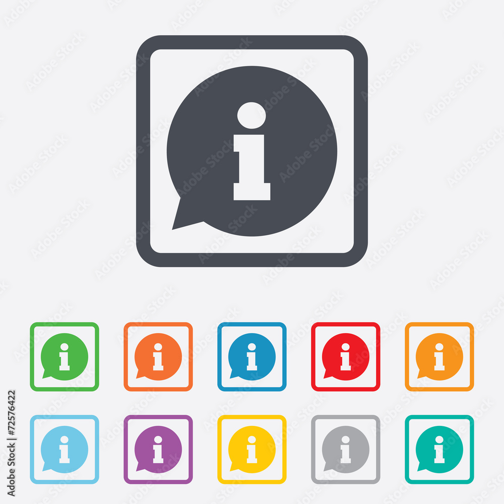 Information sign icon. Info symbol. Information sign icon. Info symbol.