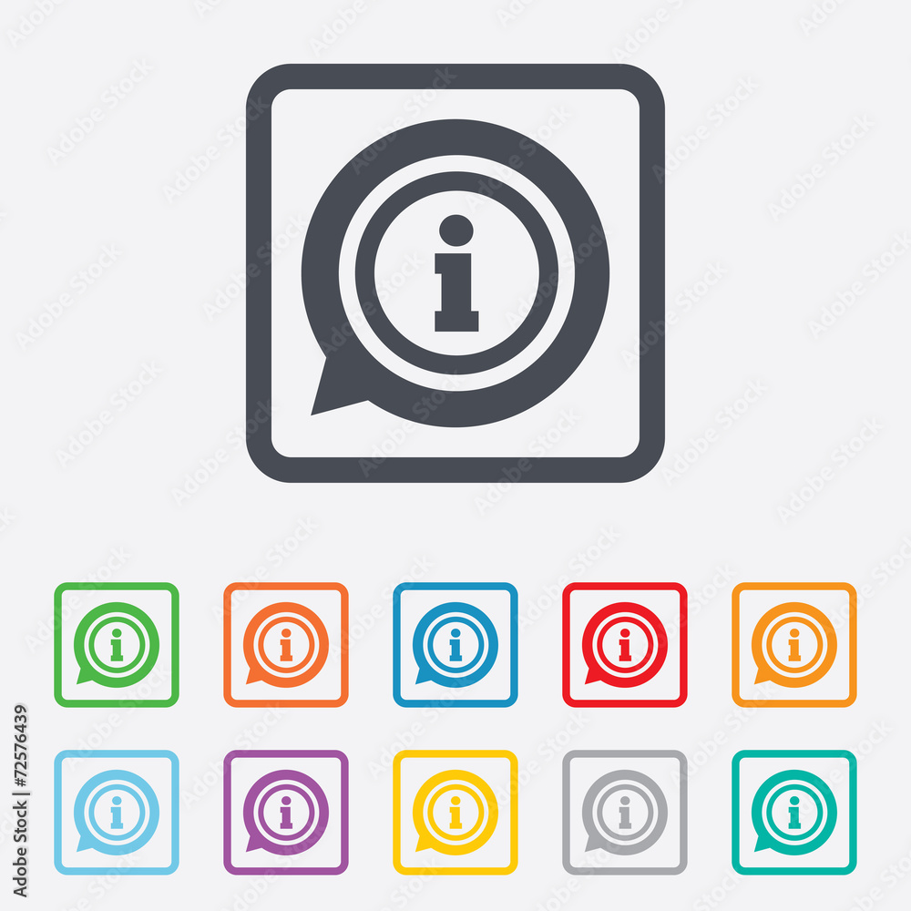 Information sign icon. Info symbol. Information sign icon. Info symbol.