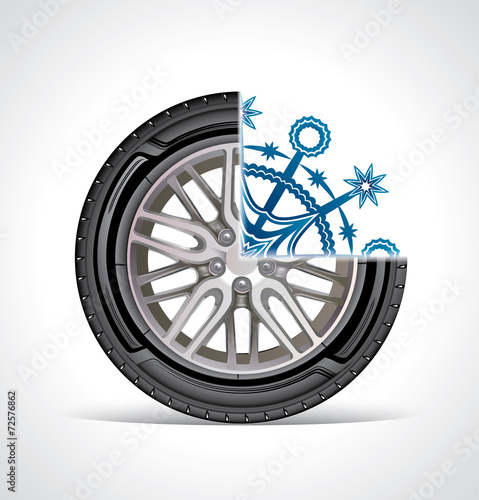 The icon of winter auto tire