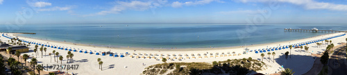 Wide Panoramic View of Clearwater Beach Resort in Florida