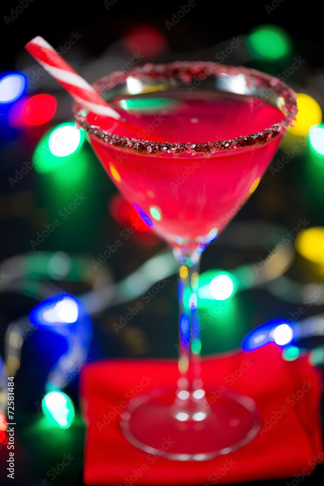 Christmas Candy Cane Infused Cocktail Christmas Candy Cane Infused Cocktail