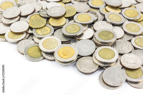 money coin isolated on white background