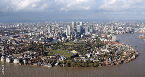Photos london docklands skyline view from above