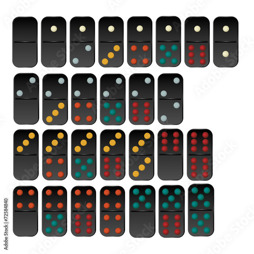 Vector of domino set