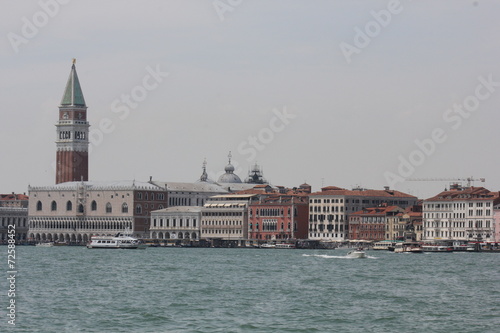 Venice overview, panoramic from the boat