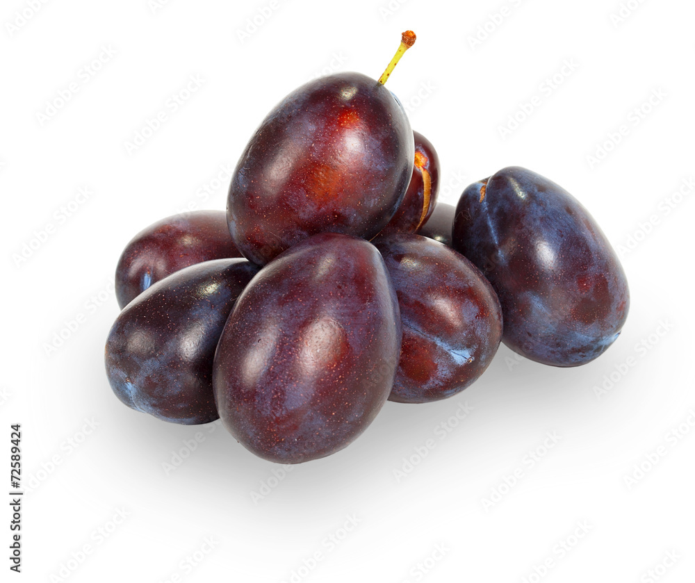 Fresh plums