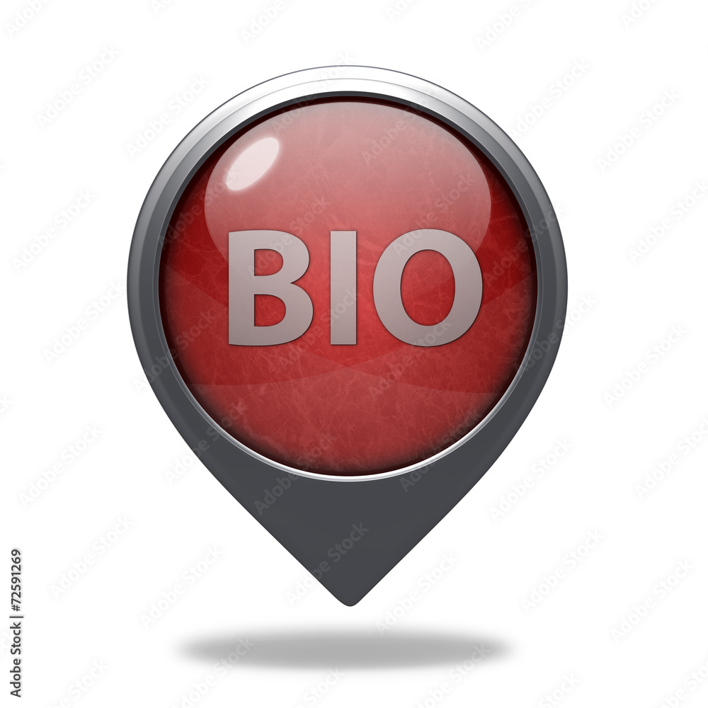 Bio pointer icon on white background Bio pointer icon on white background