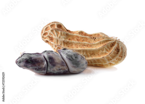 peanuts isolated on white background