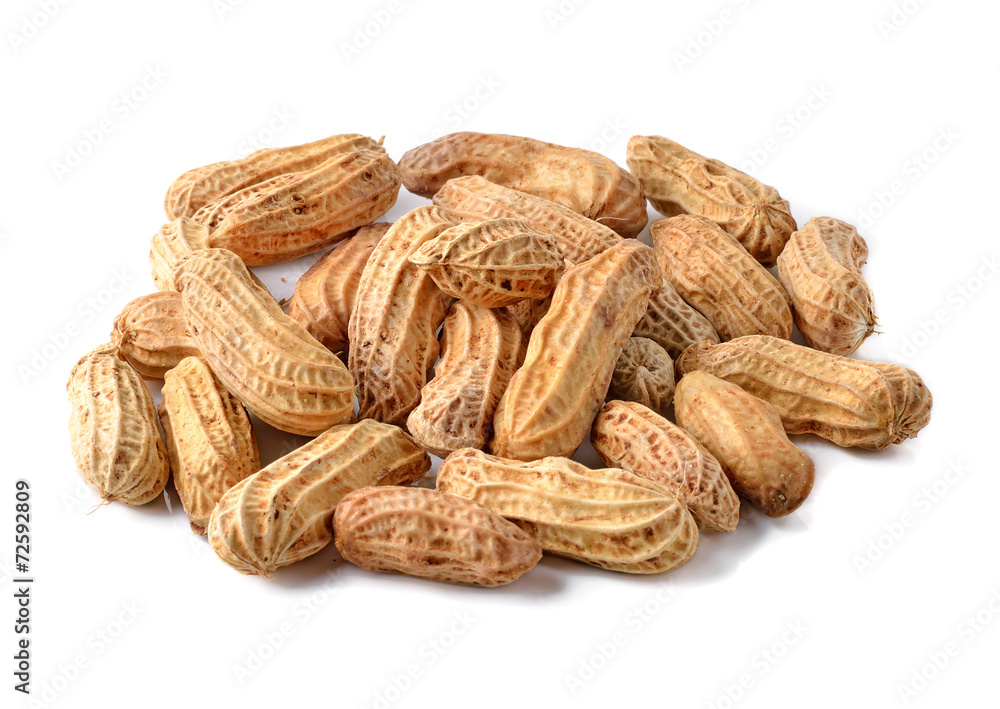peanuts isolated on white background peanuts isolated on white background