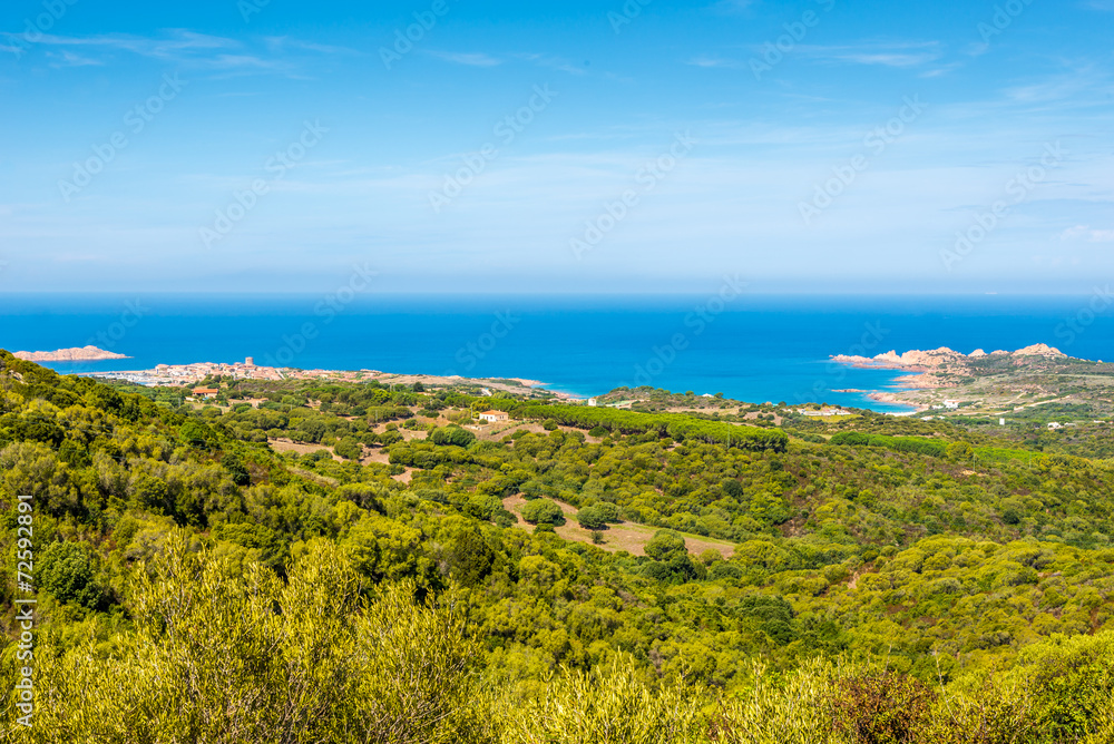 View at the coast of Sardinia