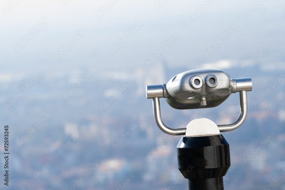 Fototapeta premium City binocular