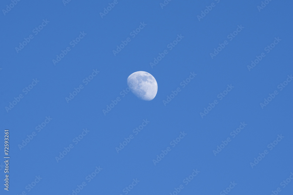 Moon on a blue sky Moon on a blue sky