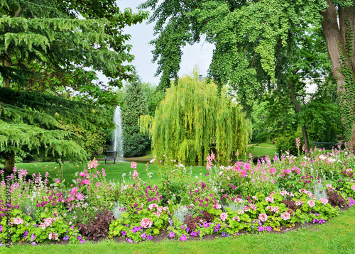 City garden in Epernay, Champagne-Ardenne