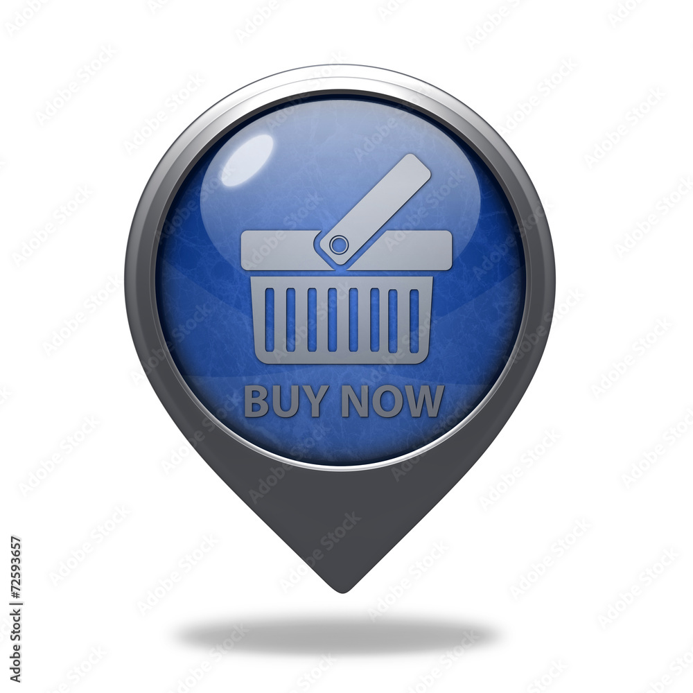 Buy now pointer icon on white background Buy now pointer icon on white background