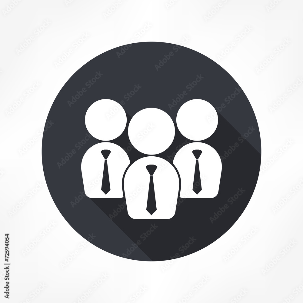 businessman team icon businessman team icon