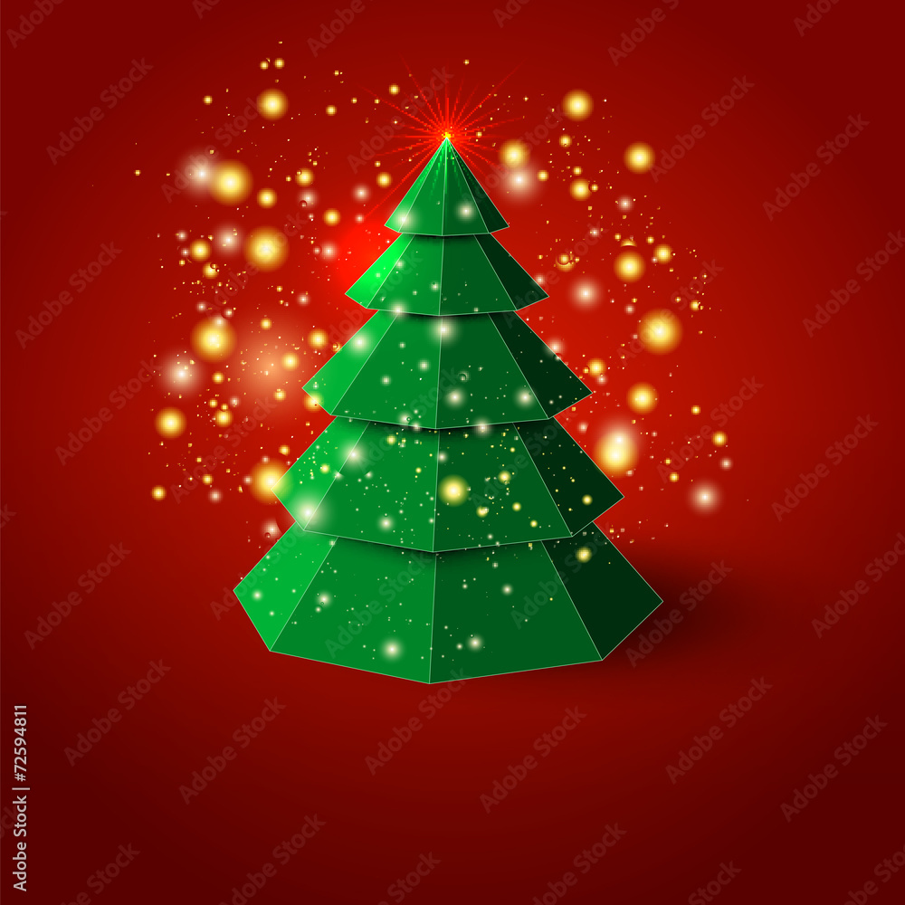 Abstract  christmas tree