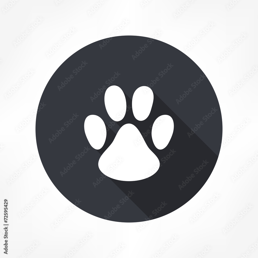 Fototapeta premium paw print icon