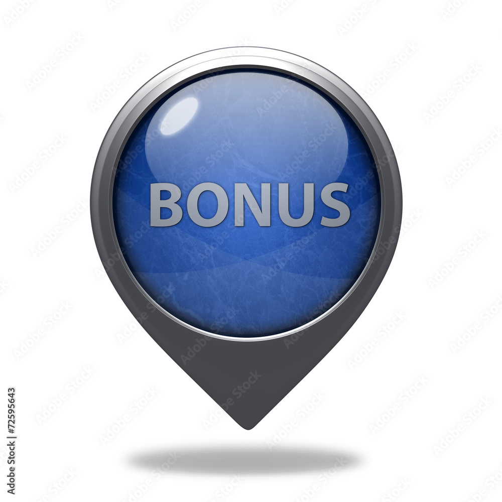 Bonus pointer icon on white background Bonus pointer icon on white background