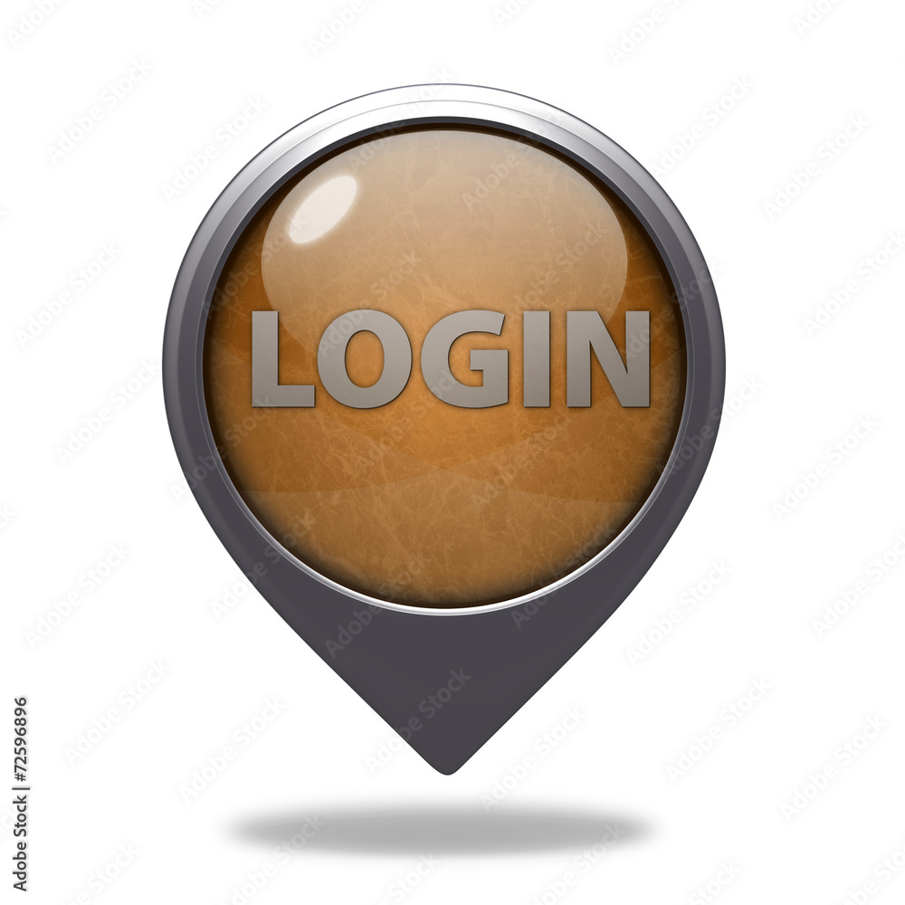 login pointer icon on white background login pointer icon on white background